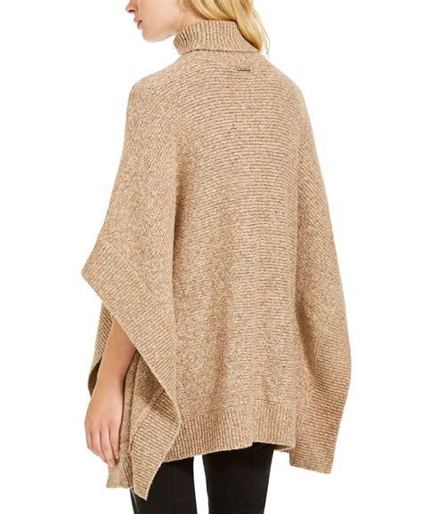 michael kors poncho mens|Michael Kors turtleneck poncho.